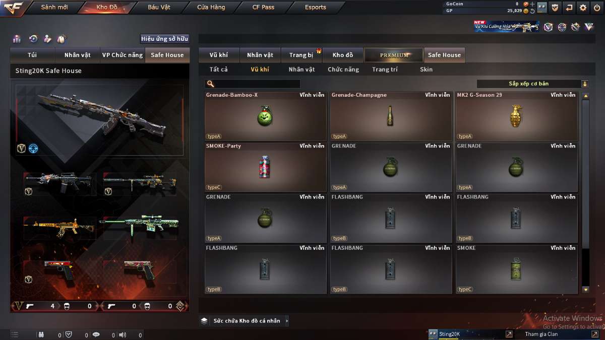 shop acc cf uy tin gia re